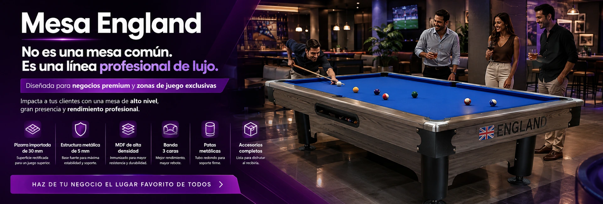 Mesa de billar profesional