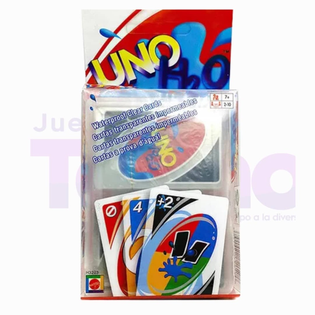 [OT07010] Juego Carta Uno H2o Impermeables De Lujo