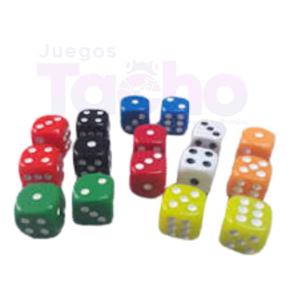 Dado Profesional Pequeño de Colores (par)