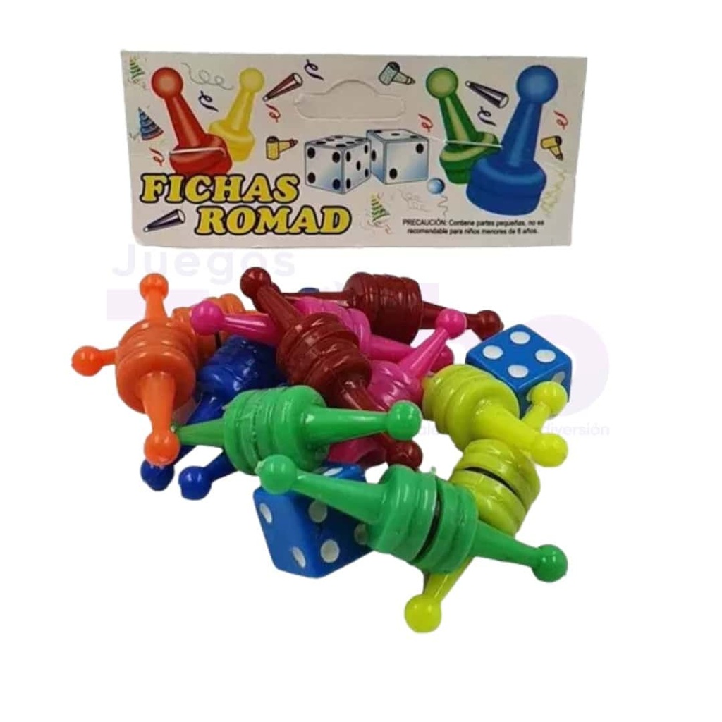 Fichas Parques 6 Puestos magnética