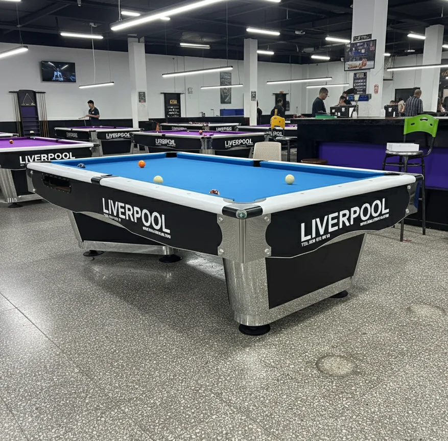 [AB26004] Mesa de Billar Pool LIVERPOOL Profesional | Pizarra Brasilera y Banda Kleber