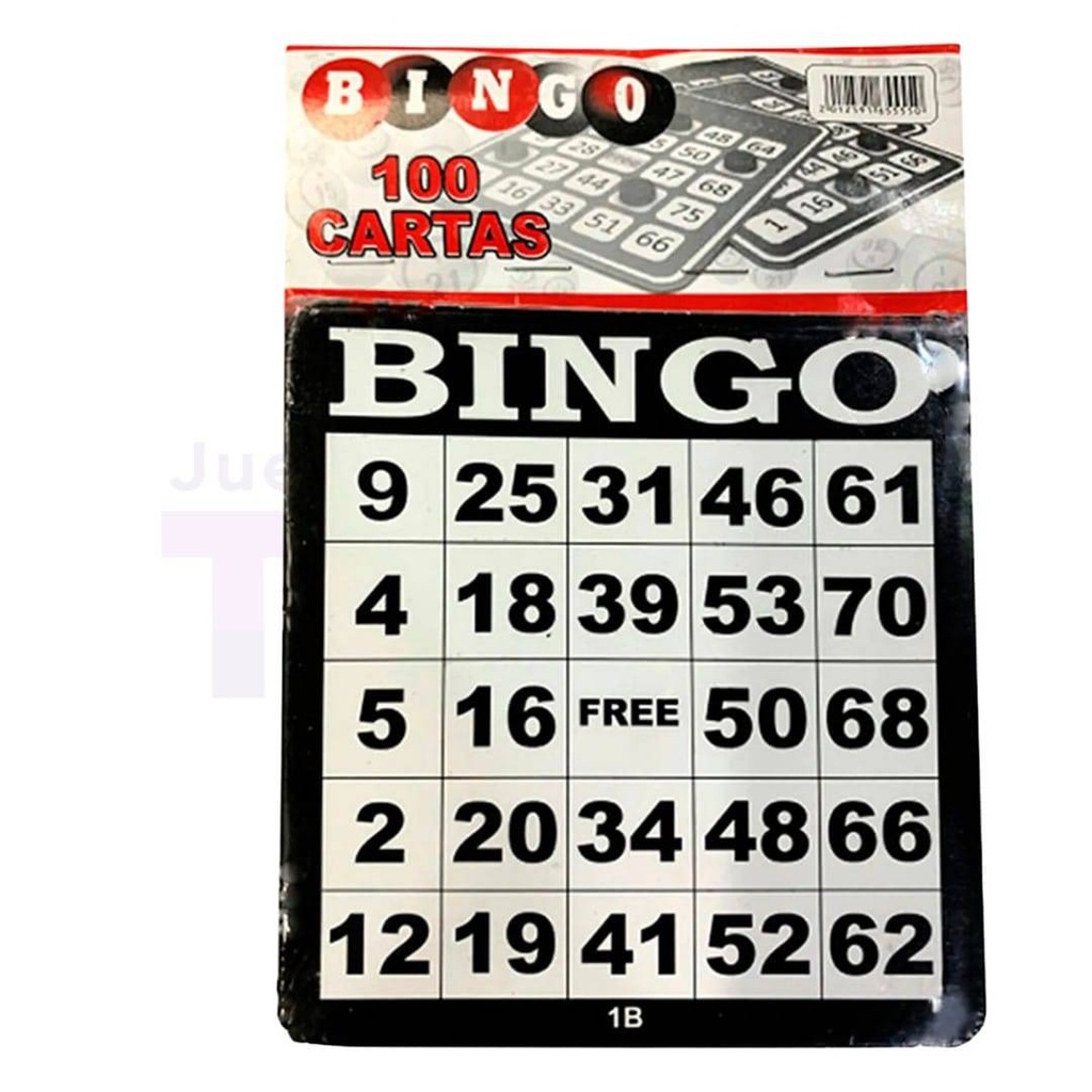 [OT20003] Tablas De Bingo En Cartón x 100