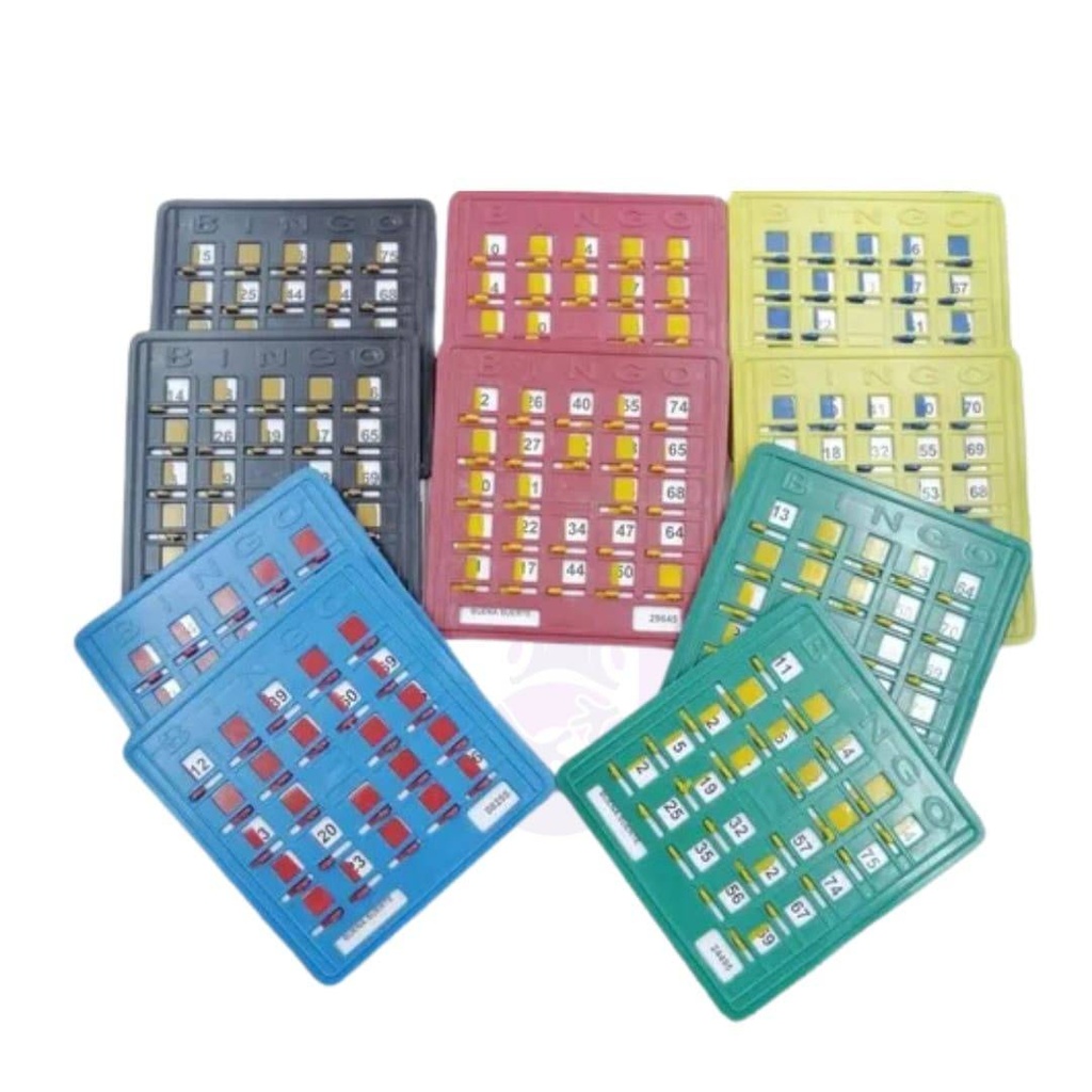 [OT20002] Tablas Plásticas Para Bingo Profesional Colores
