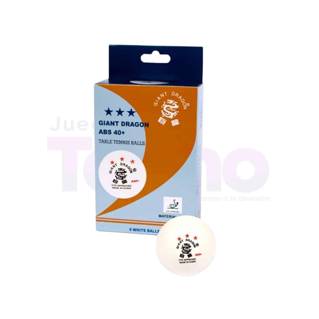 [OT03005] Bolas De Ping Pong Giant Dragon 3 Estrellas