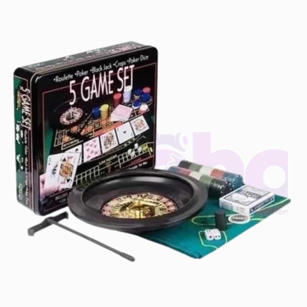 Juego de Ruleta Casino 10 Pulgadas set completo con tapete y fichas